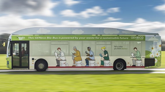 It’s Poo Power! UK bus runs on human waste