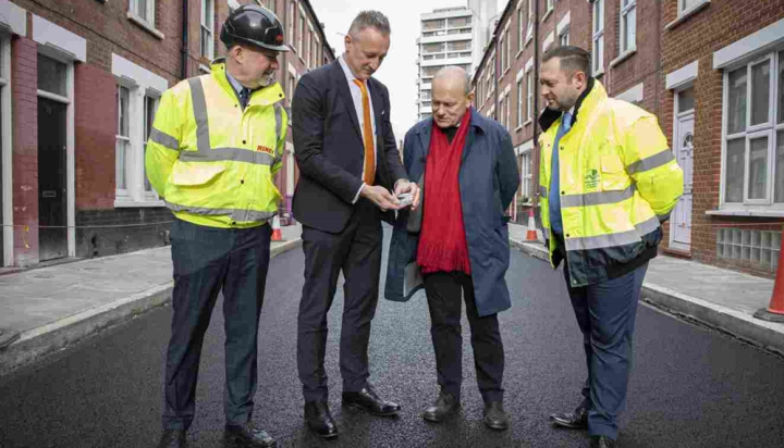 Tarmac lays first recycled rubber road in London